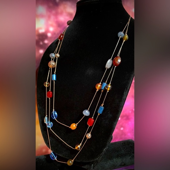 Jewelry - Triple strand beaded necklace​​